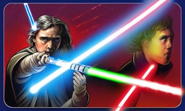 Intense Lightsaber Duel