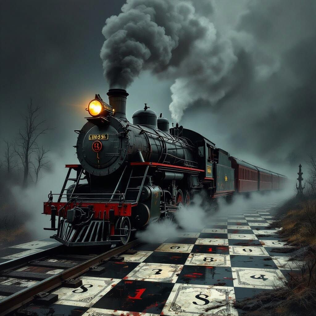 A colossal, antique steam locomotive.