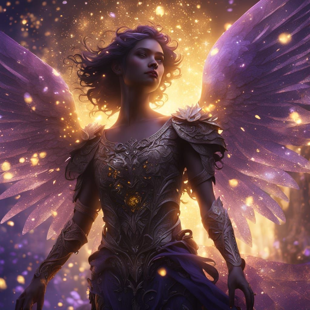Ethereal Angel in Dark Fantasy Concept Art