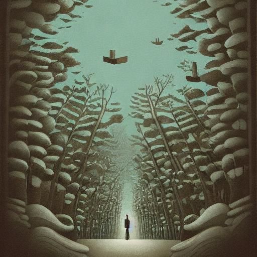 Surreal Portrait in Gottardo, Afshar, Hattori Style