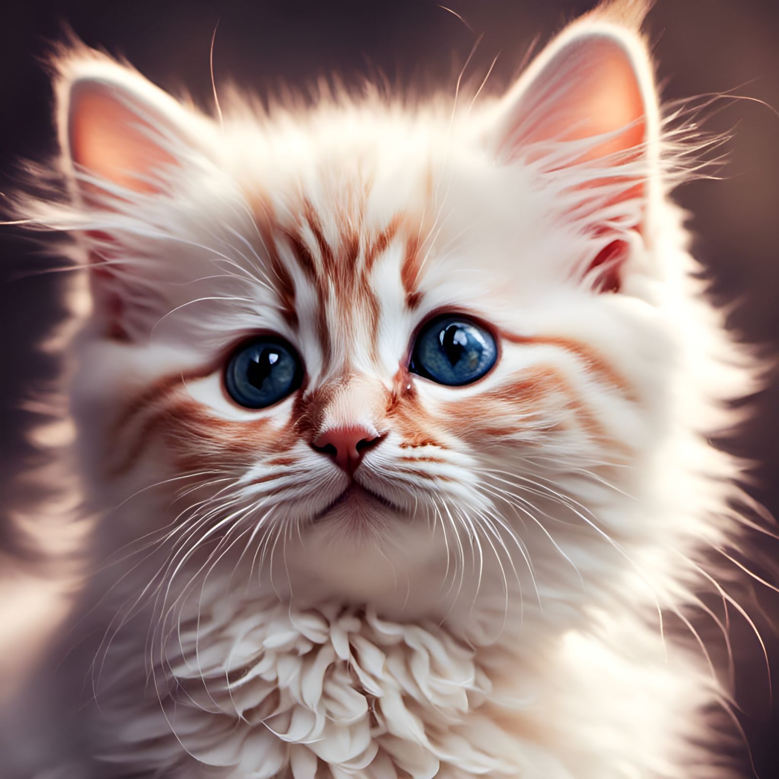 Adorable Kitten with Constellation Elements