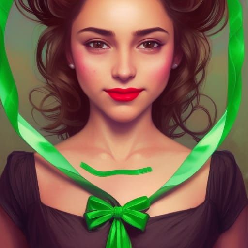 Radiant Latina Portrait in Hyperdetailed Digital Art
