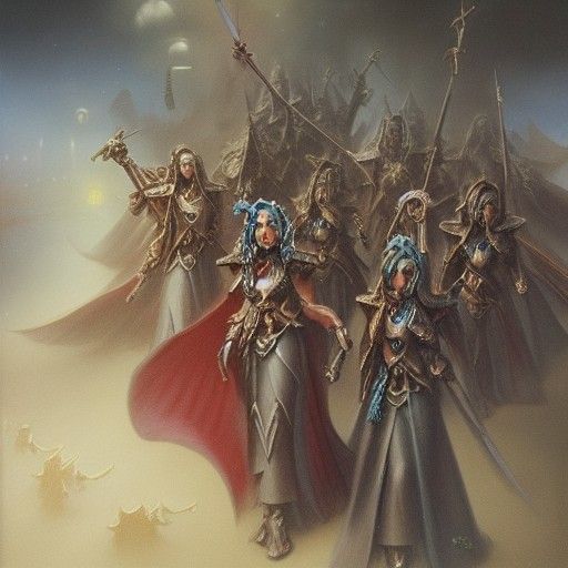 Warhammer Sisters of Battle Digital Painting