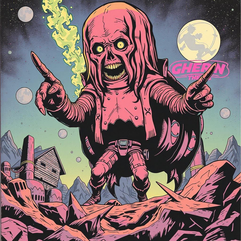 Retroweird scifi pulp comic book