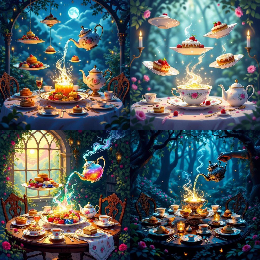 Enchanted Cuisine: Levitating Feasts & Glowing Desserts