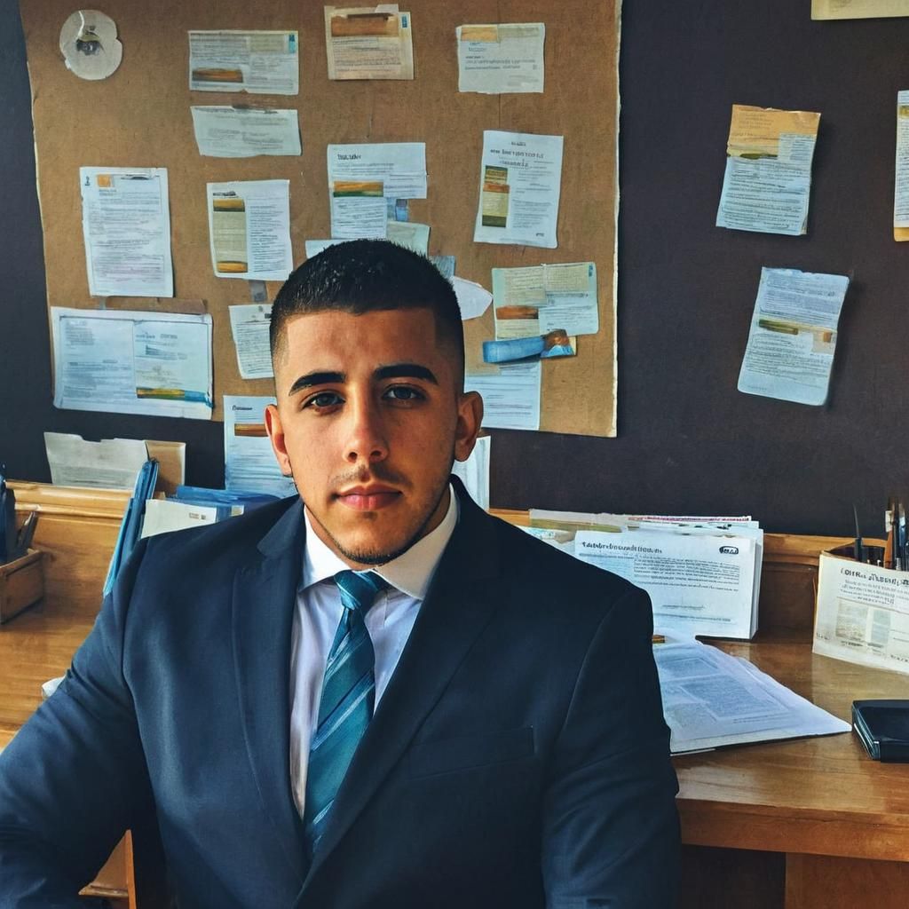 Formal Portrait in Earthy Expressionism Style