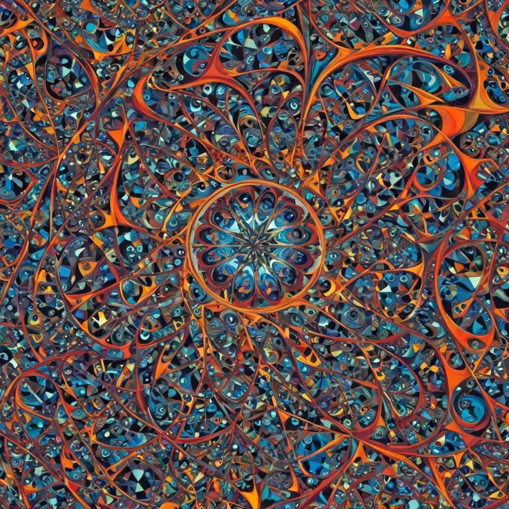 Mesmerizing Abstract Kaleidoscope of Colors and Patterns