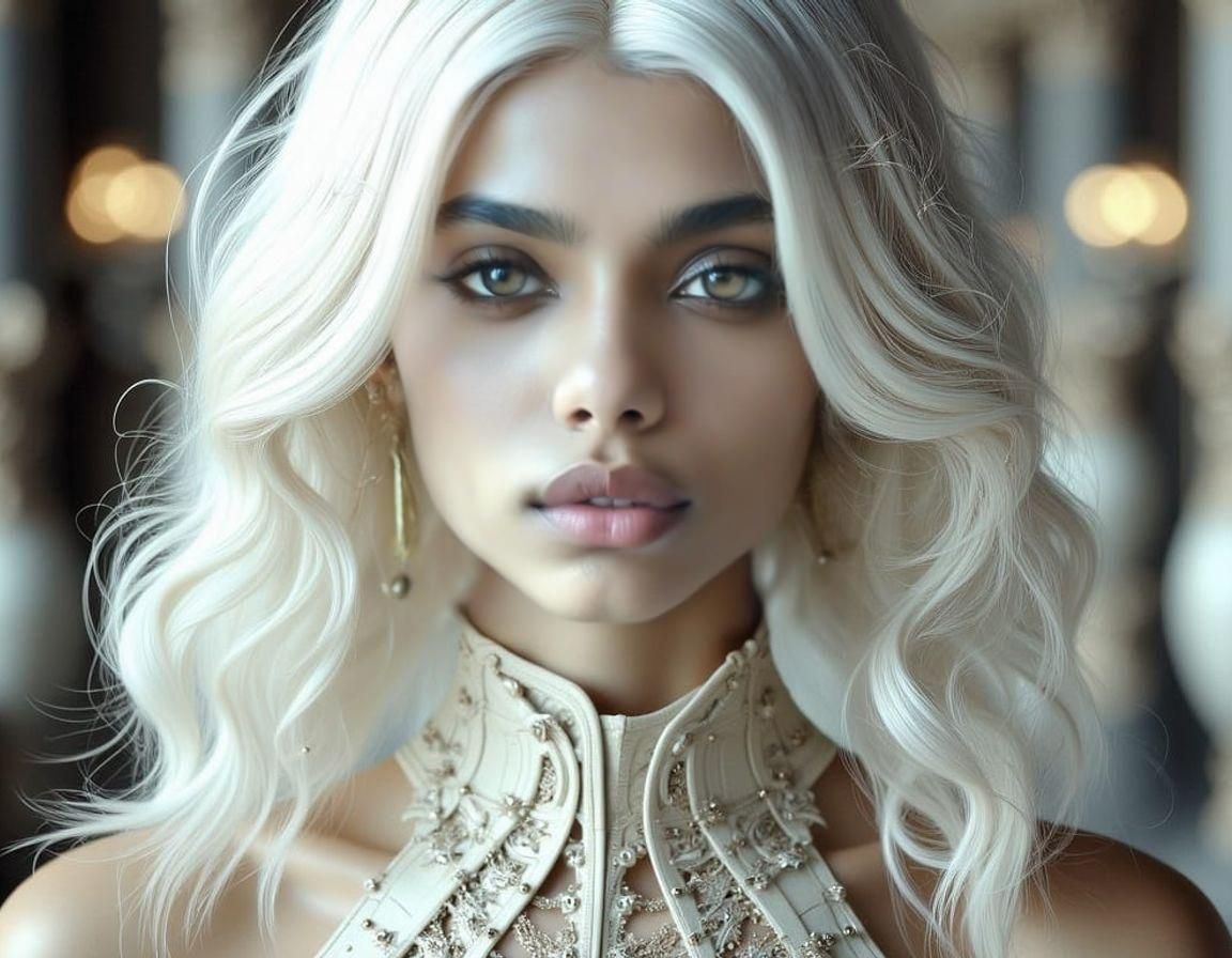 Ethereal Sobhita Dhulipala in Art Nouveau Punk Style