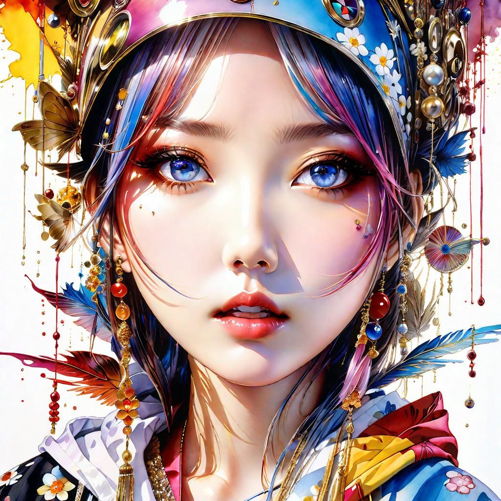 Surreal Woman Emerging, Hyperrealistic Digital Art