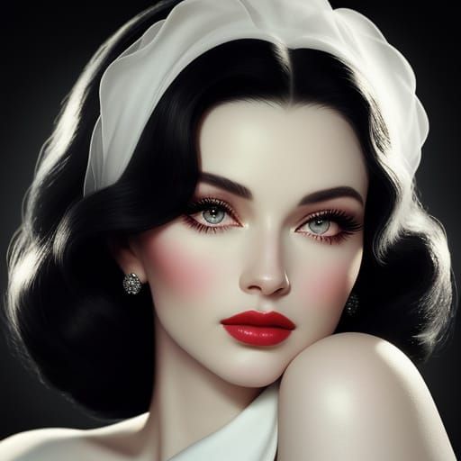 Sultry Hollywood Glamour Portrait