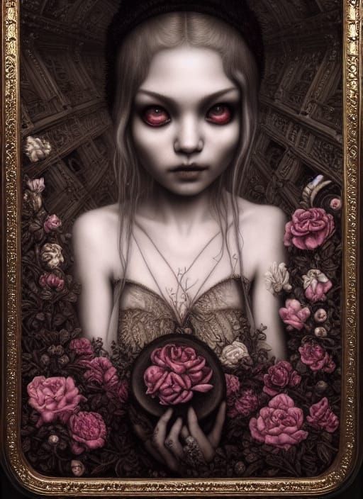 Dark Fantasy Horror with Ornate Details