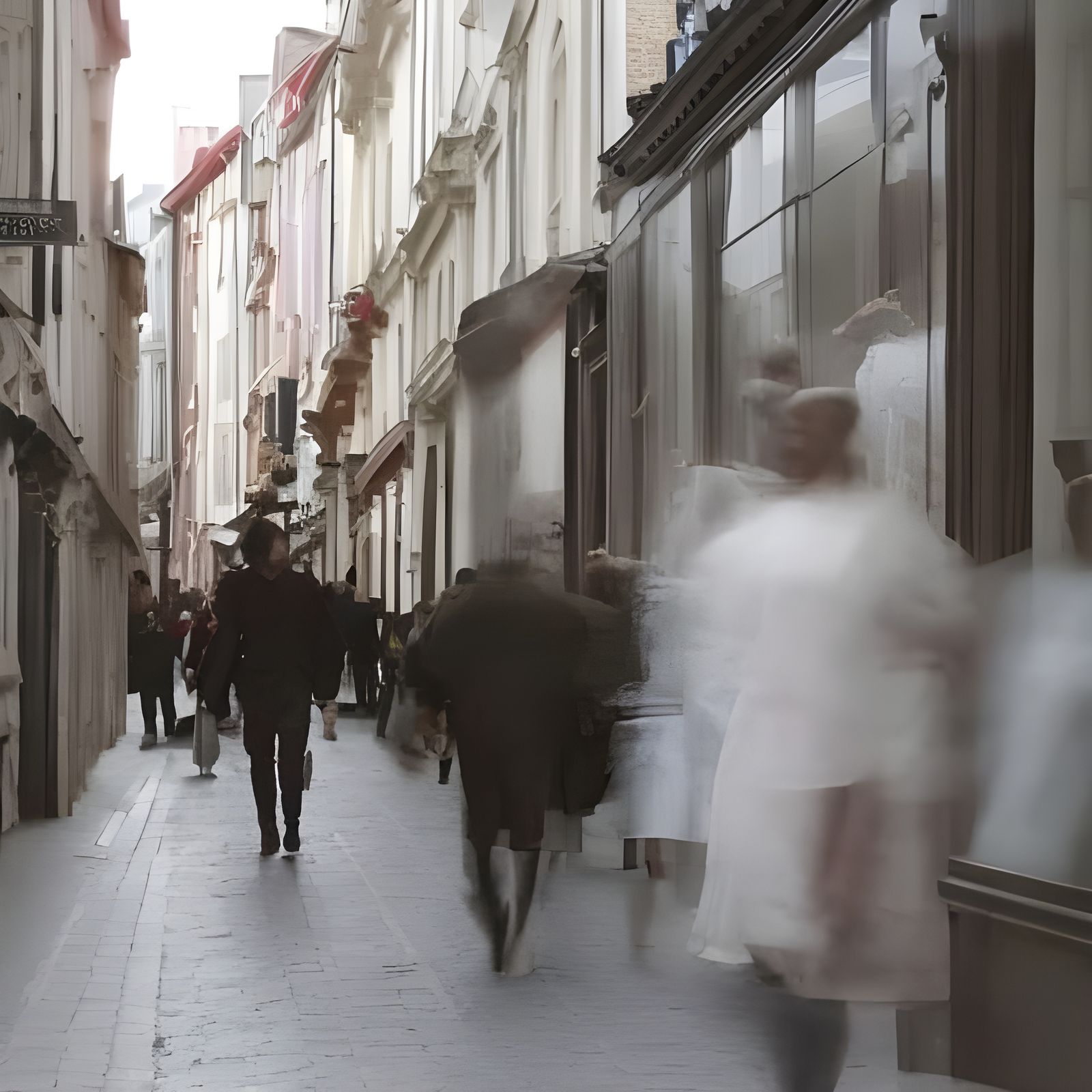 Refractive Figure in Clothing Store, Digital Art