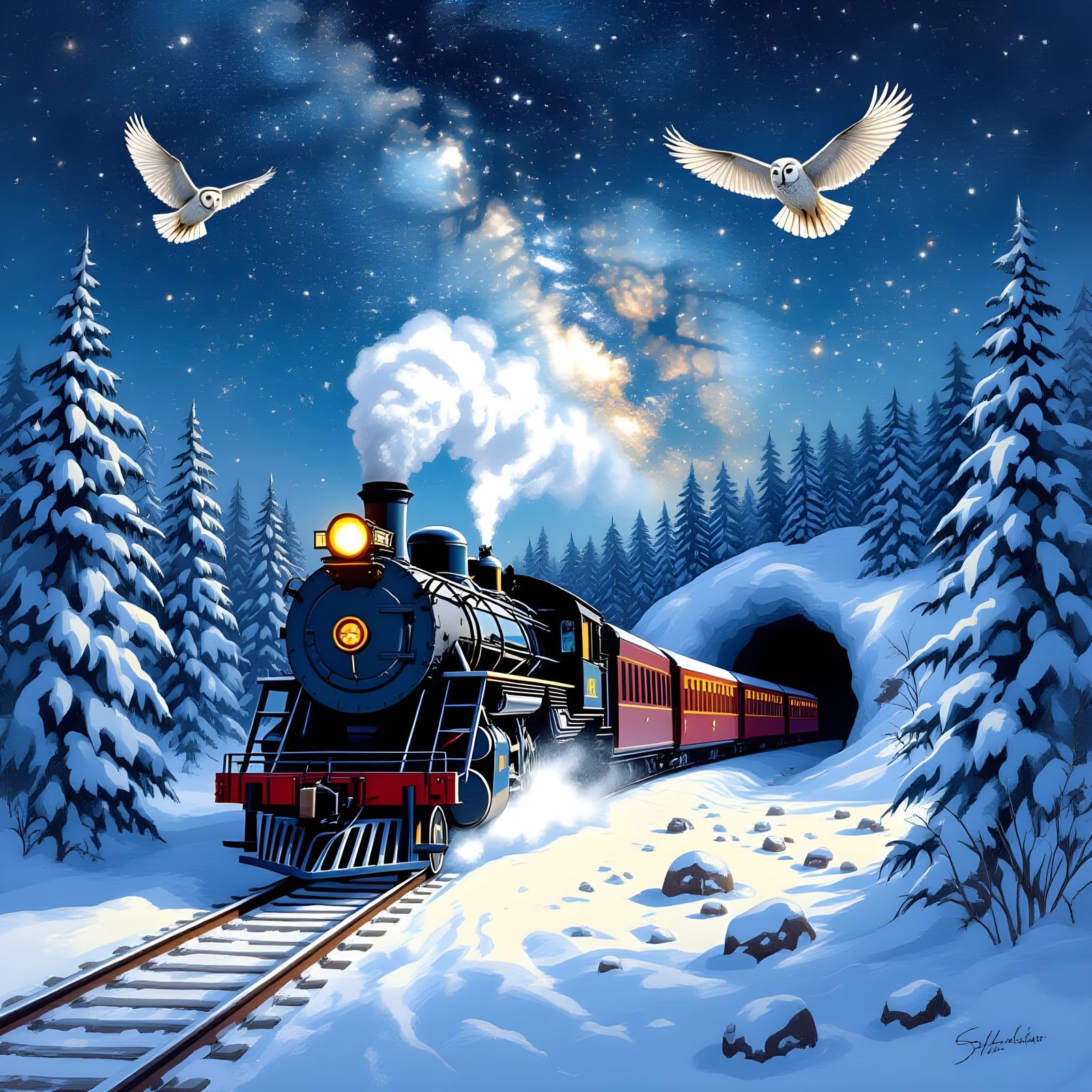 Polar Express Train Journey to North Pole
