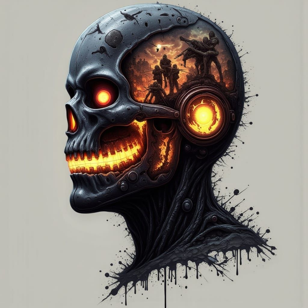 Surreal AI Art Combining Happy and Mind-Blowing Concepts