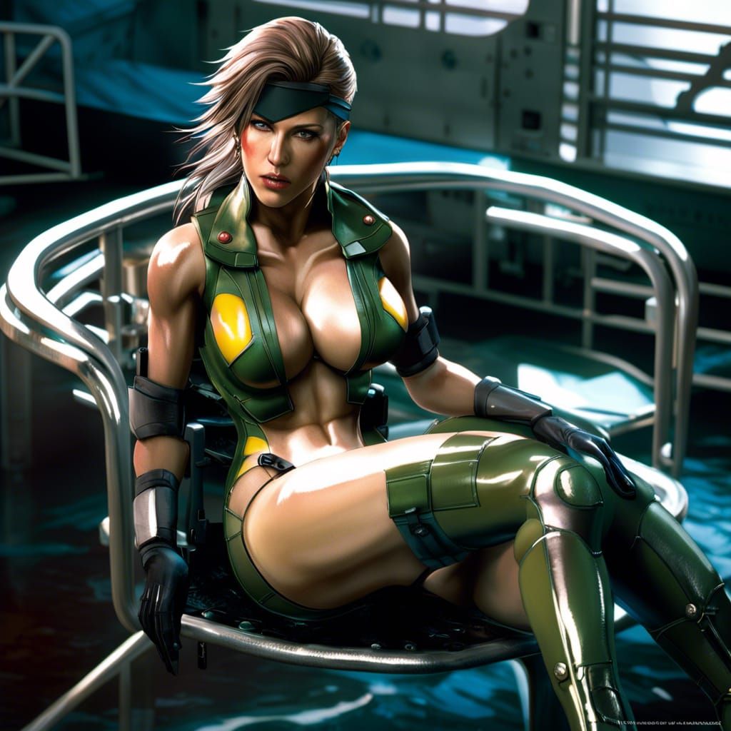 Quiet from Metal Gear Solid in Hyperrealistic Style