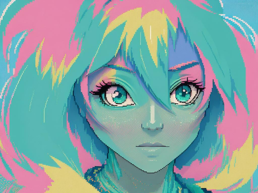 pastel pixel ghibli coded dude