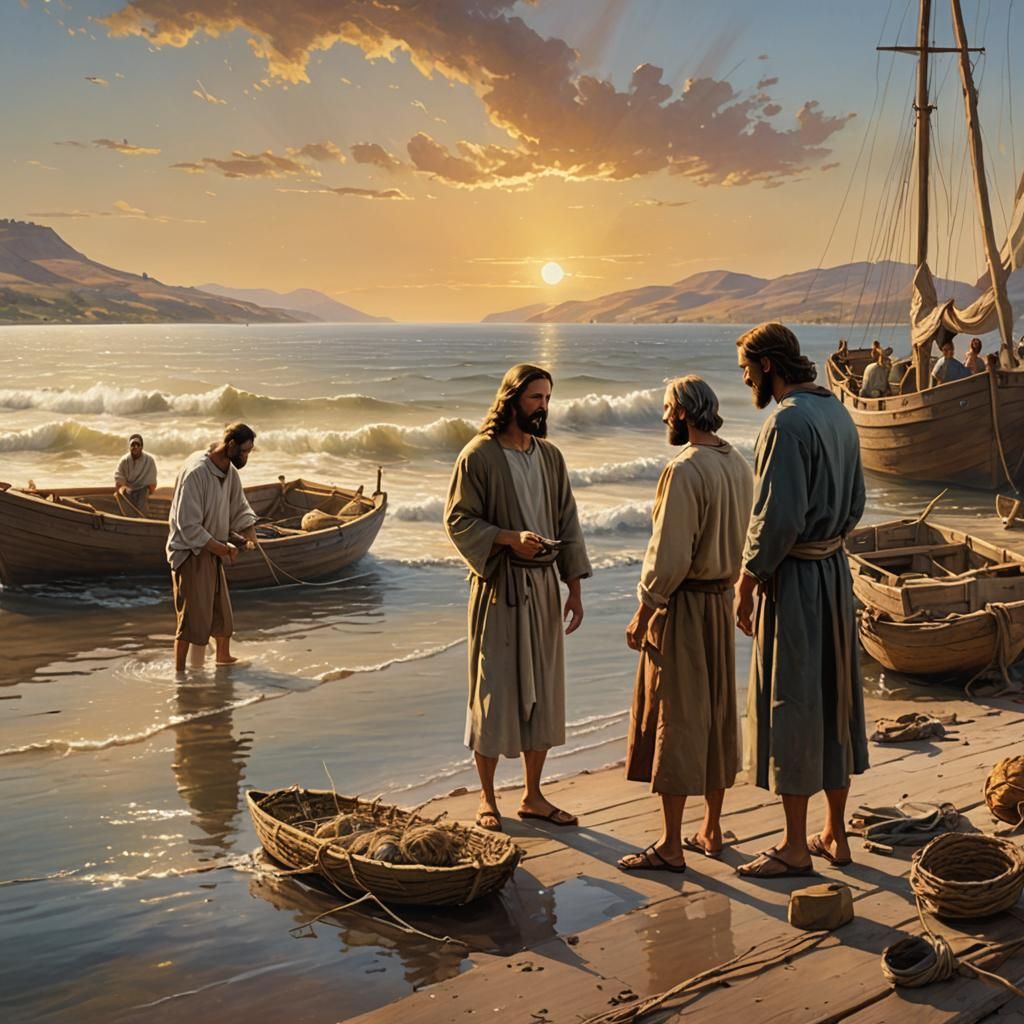 Jesus Calls a Fisherman on the Galilee Shore