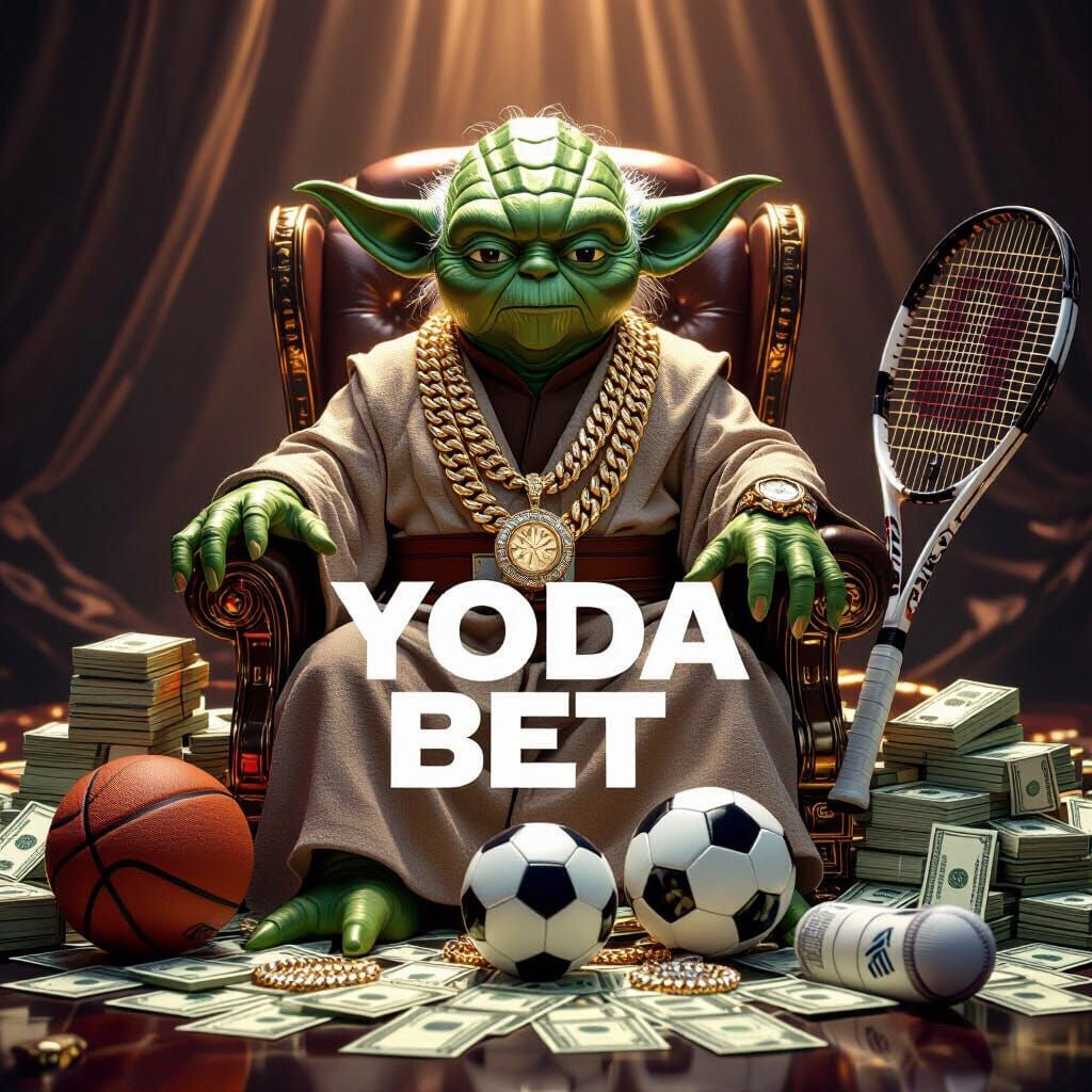 Yoda Avatar Surrounded by Wealth and Sports Gear