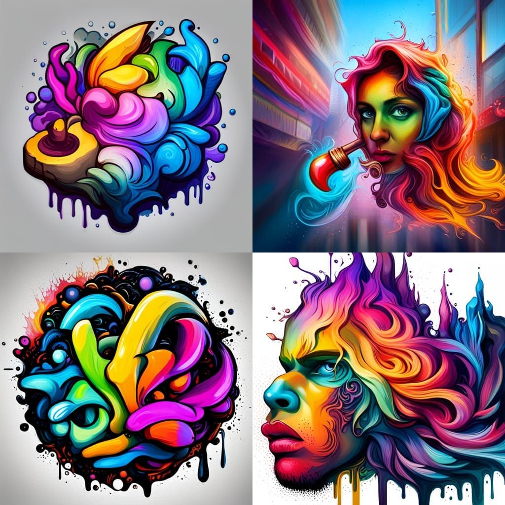 App Savvy Logo in Graffiti Splash Art Style