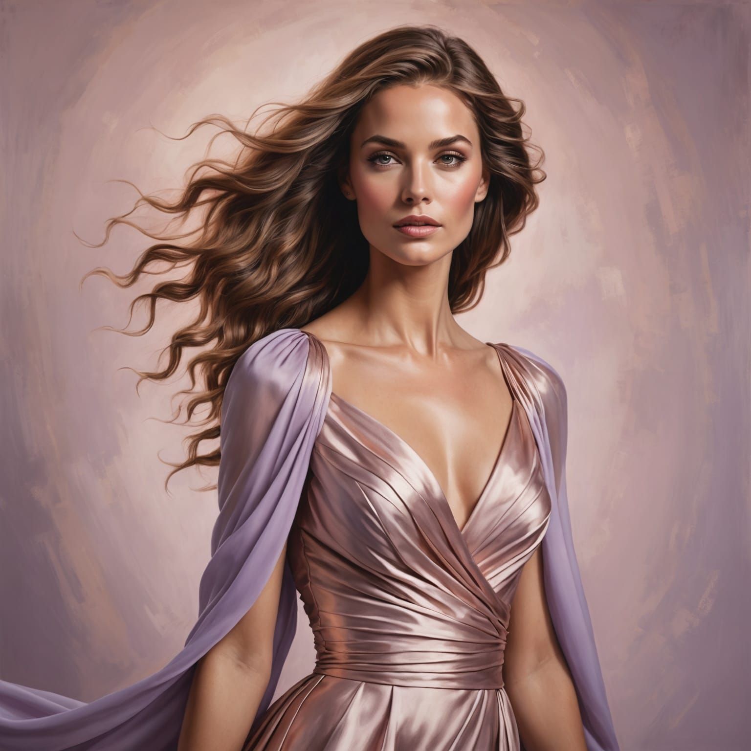 Photorealistic Portrait of a Graceful Feminine Figure