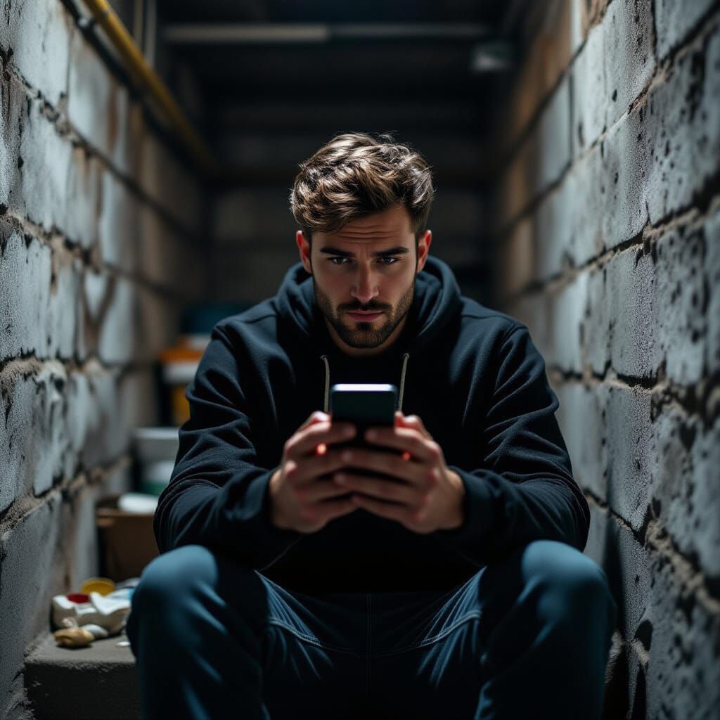 Show man chatting with imaginary friend on his feed