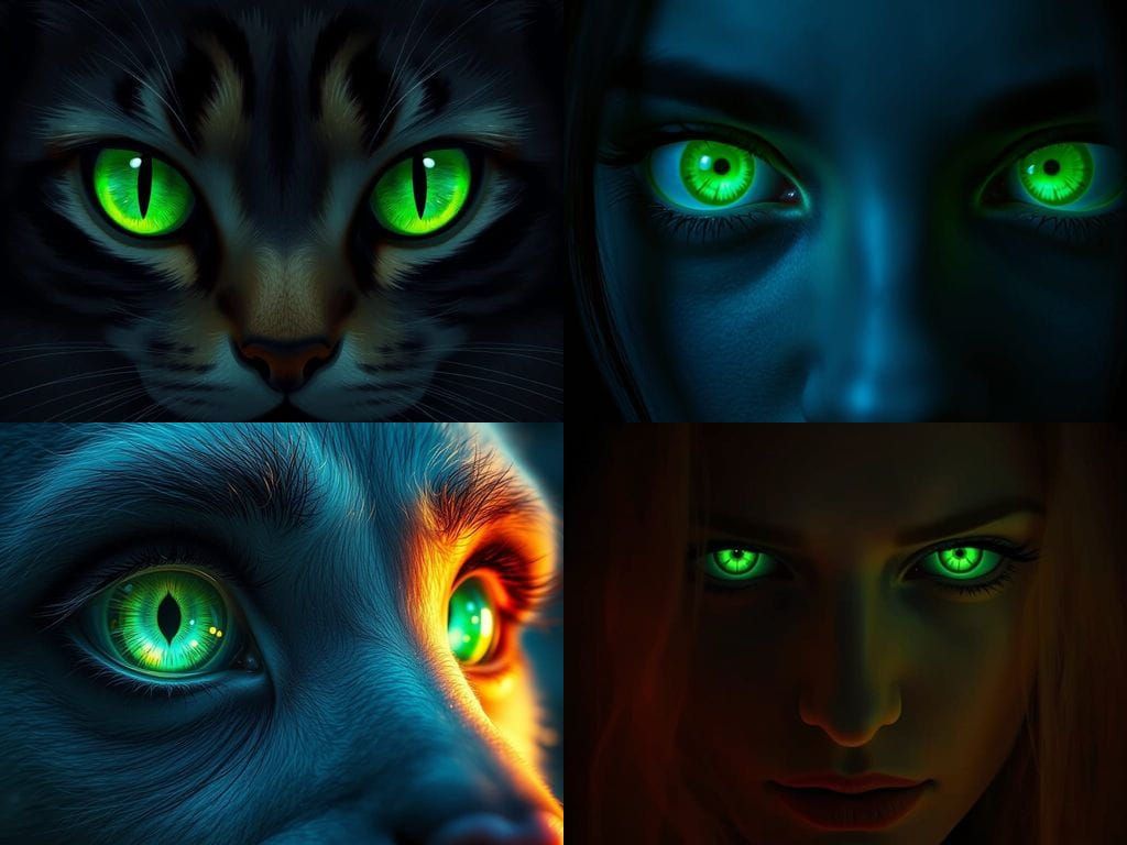 Enchanted Emerald Gaze