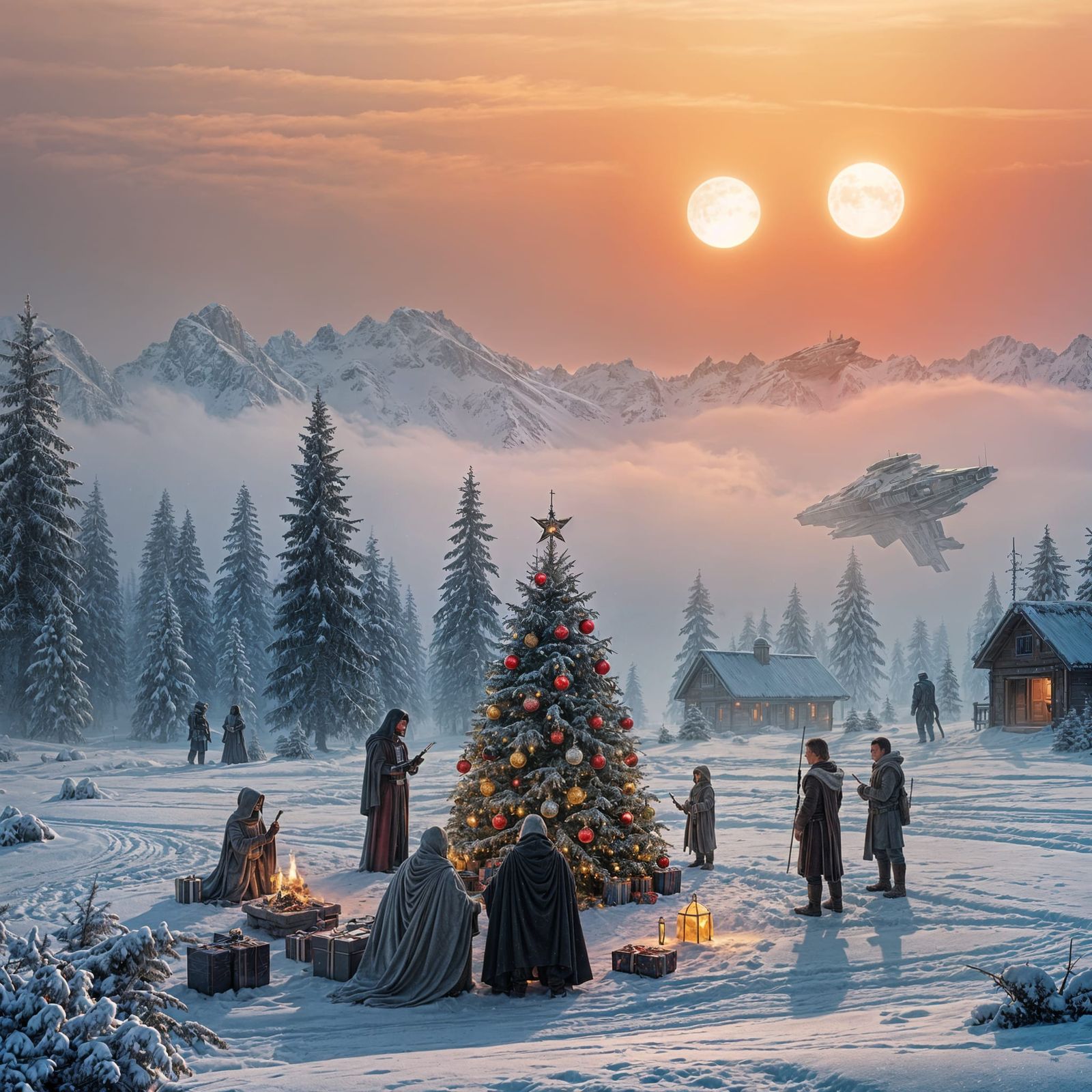 A Star Wars Christmas in Cinematic Style