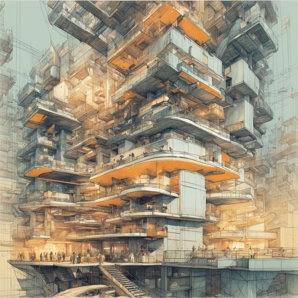 Rough Schematic Drawings in Atelier Olschinsky Style
