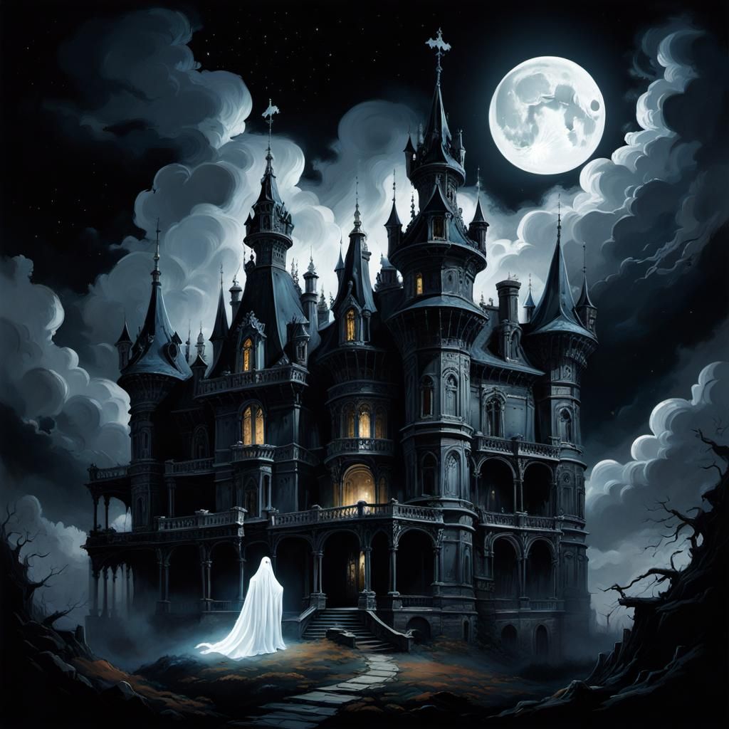 eerie haunted castle