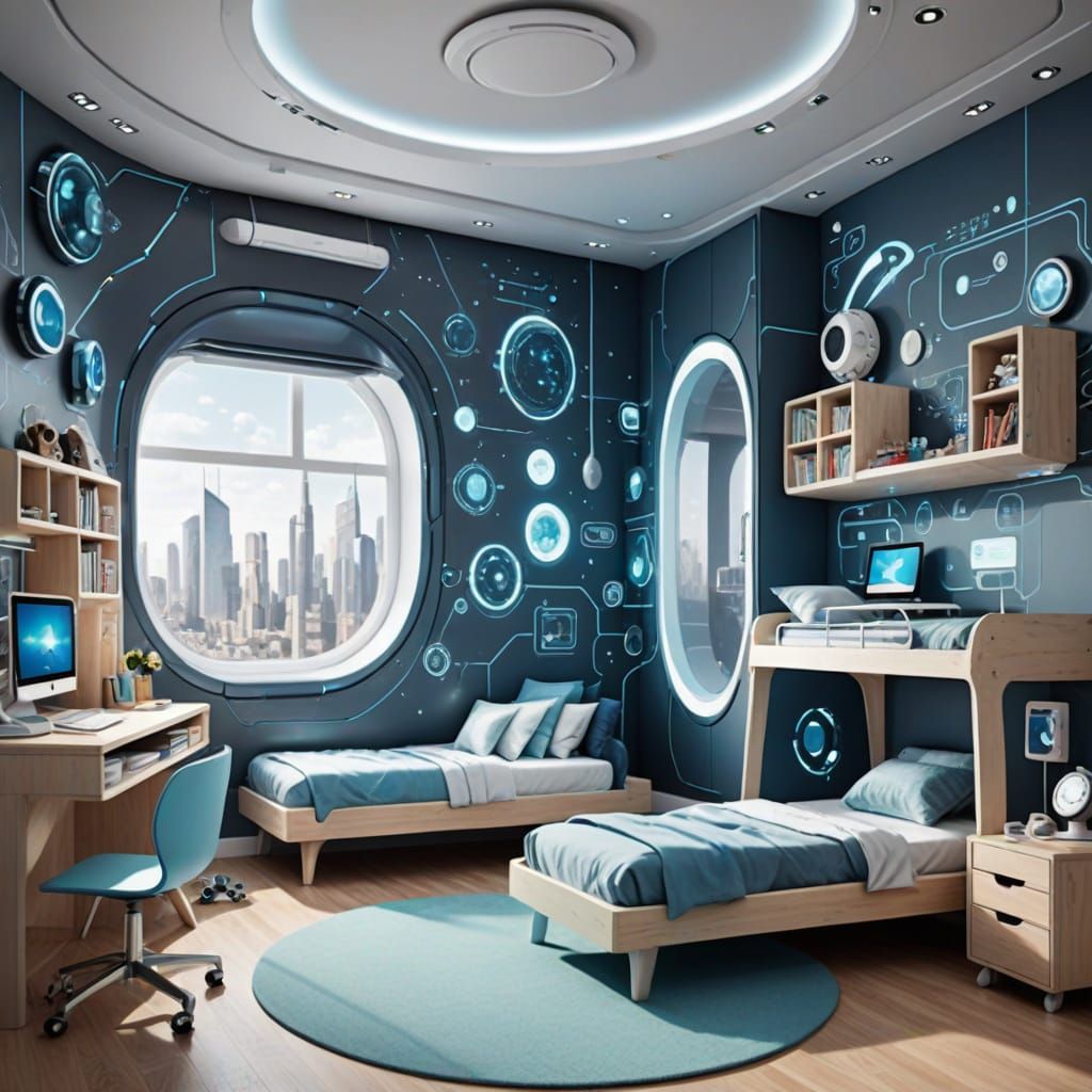 Futuristic Child's Room: A Glimpse into the Future