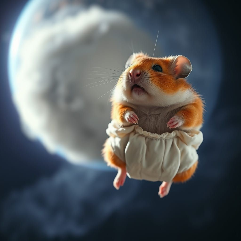 Chubby Hamster Emits Earth-Shaking Fart Cloud