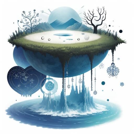 Whimsical Symbols Representing Sickness and Being Unwell