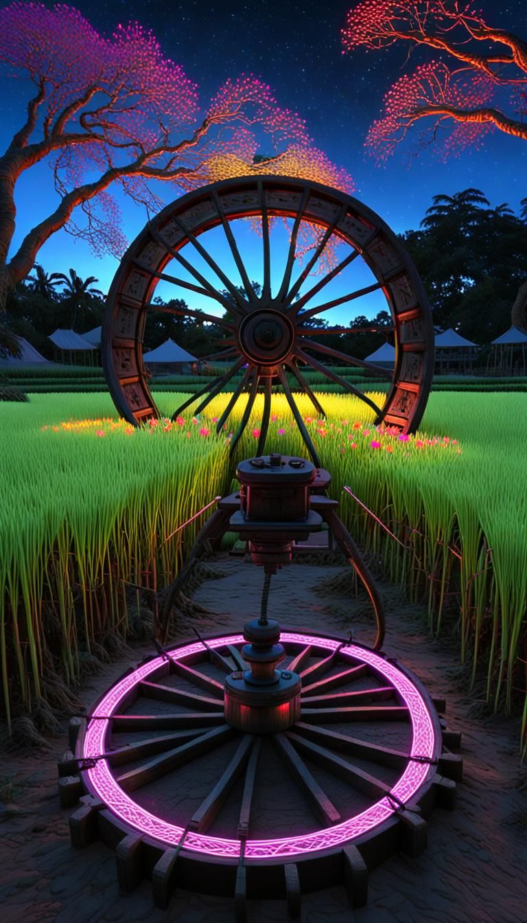 The buckboard wheel and axle are like electrical circuits th...