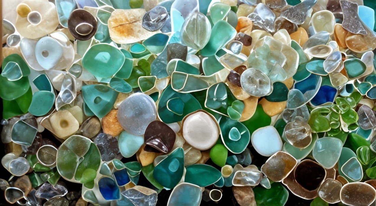 Weathered Beach Treasures in Pastel Hues