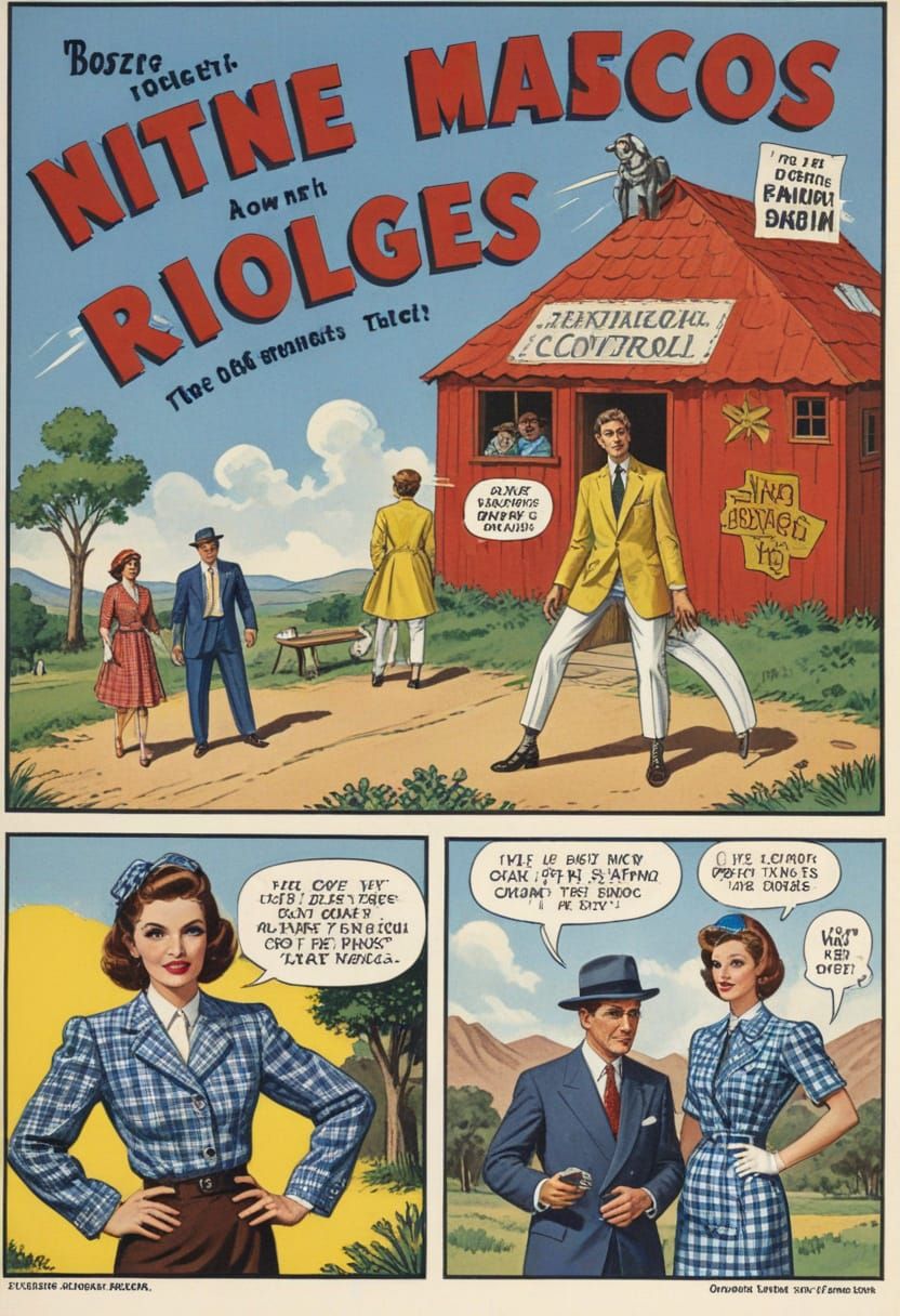 Occult Comedian in a Bizarre Figurative Expressionist Scene