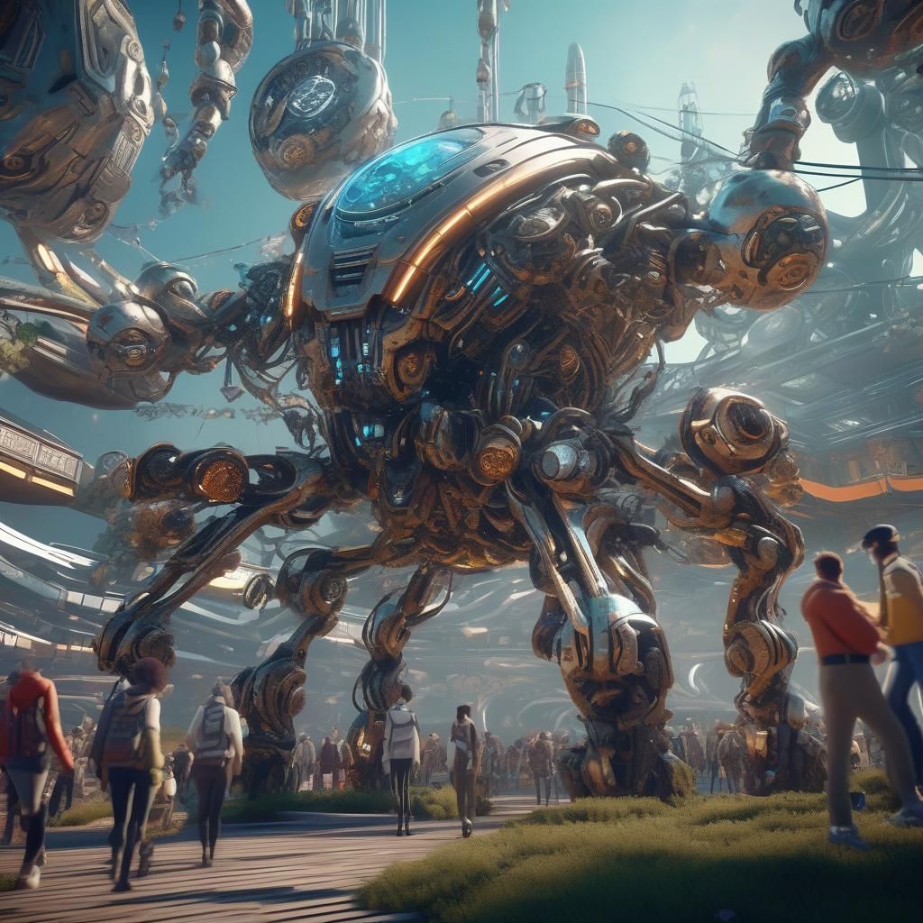 A biopunk-themed festival with attendees flaunting their bio...