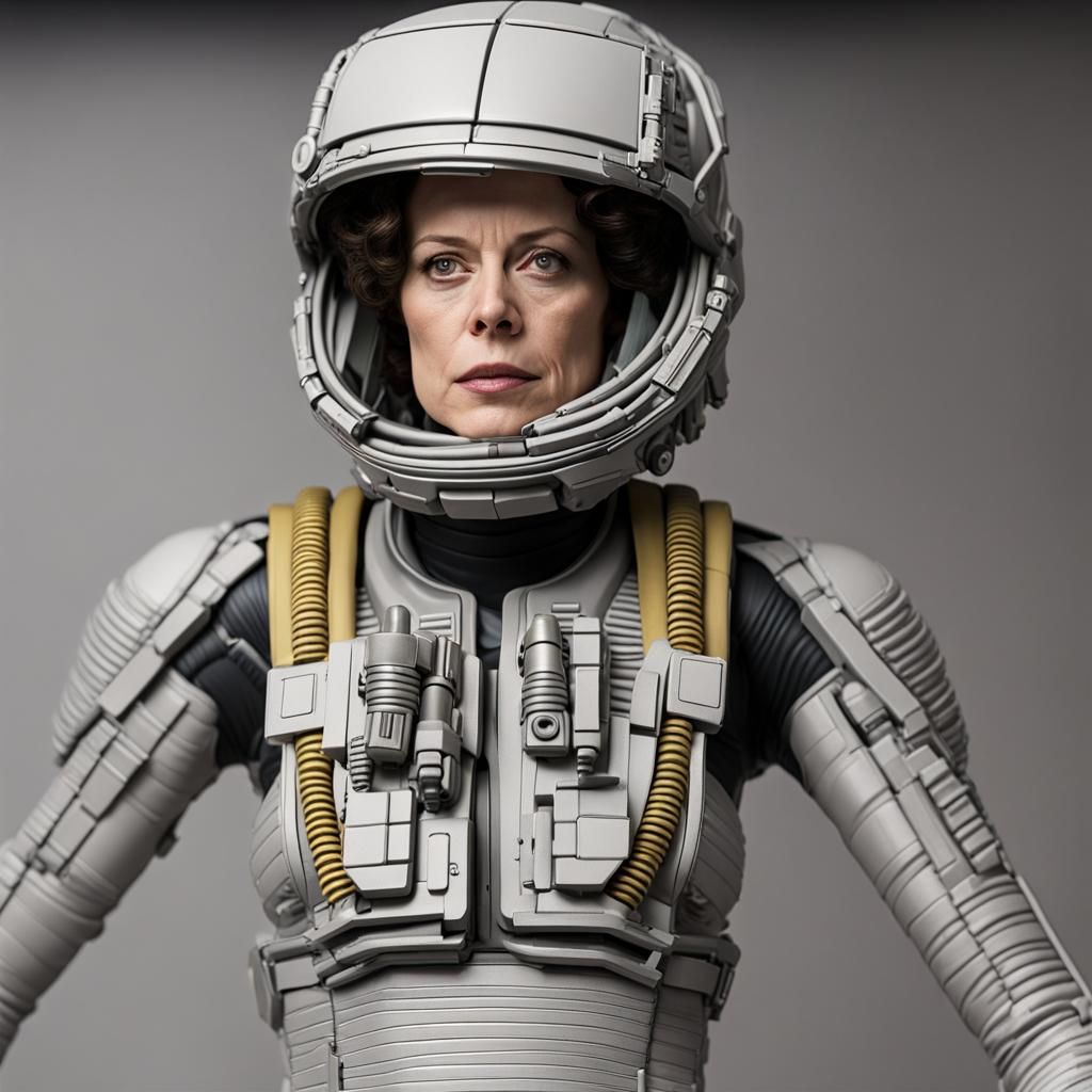 Sigourney Weaver as Ripley in Space, Papercraft