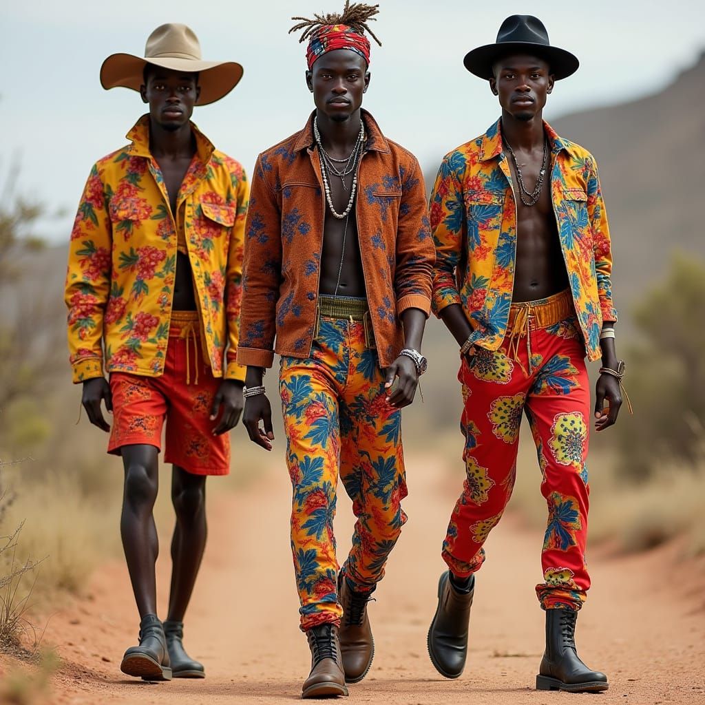 Masai-Inspired Summer Fashion Show for Men