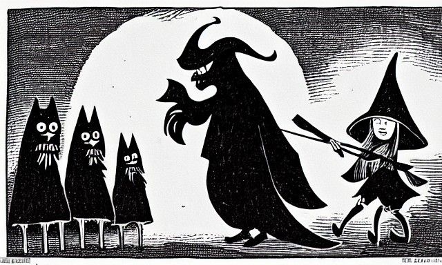 Night Witch Embodies Vengeance in Dark Scene