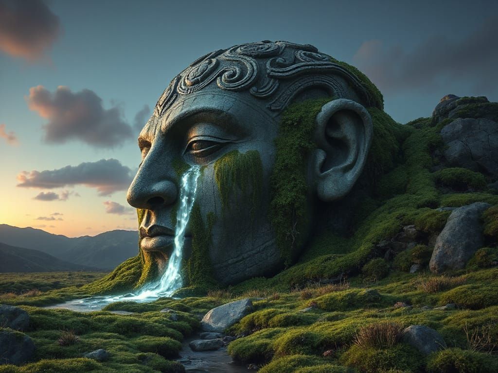 Colossal Stone God Weeping Starlight River