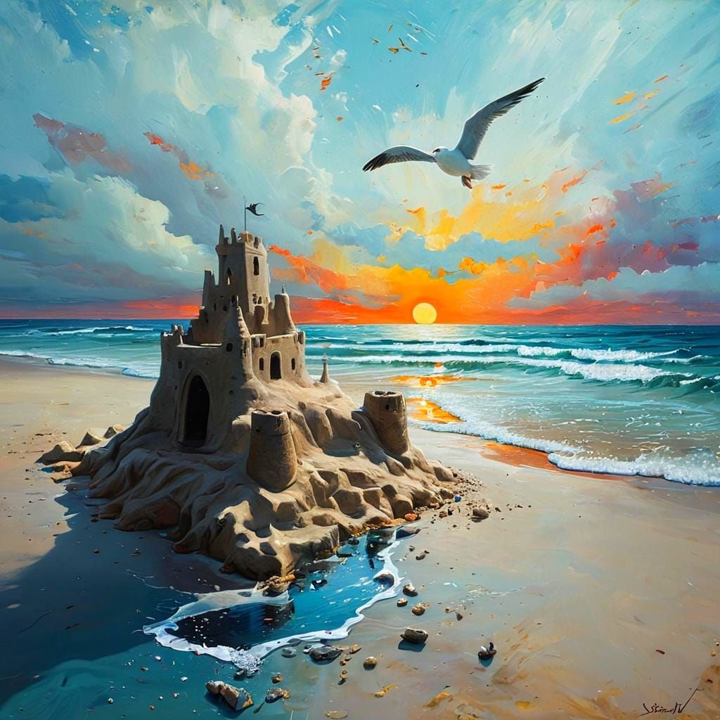 The Sand Castle & The Seagull v6