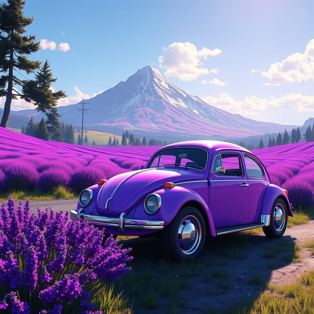 Purple Volkswagen