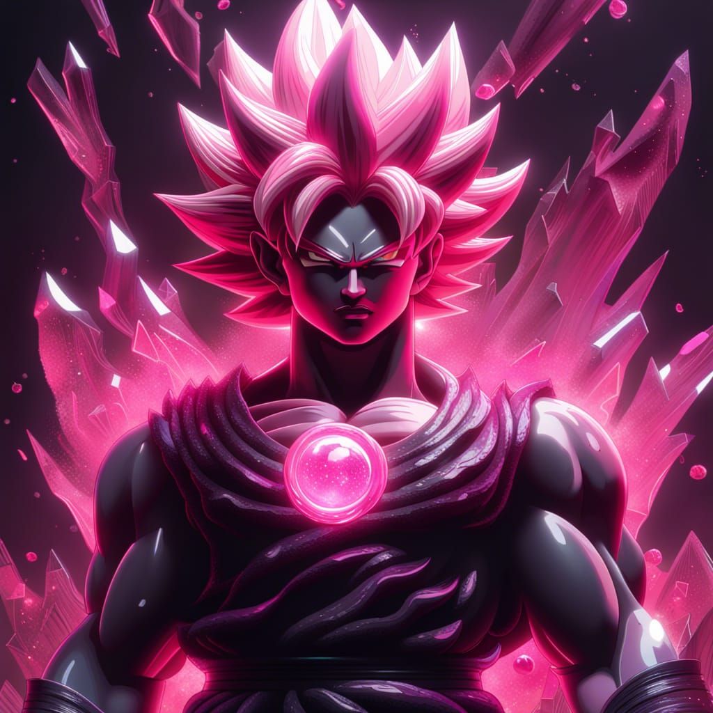 Mystical Crystal Statue of Super Saiyan Rose Goku