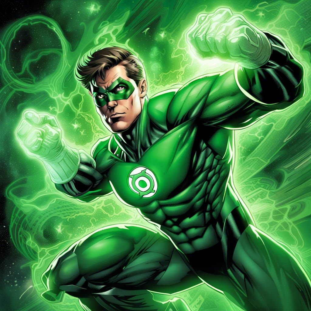 Green Lantern AI Concept