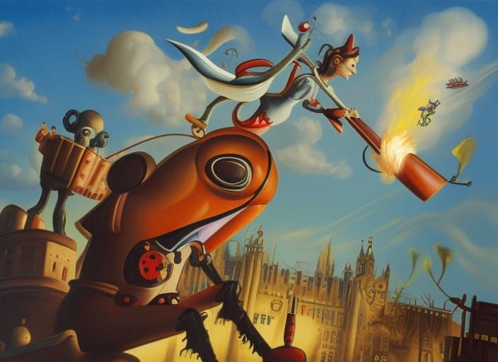Epic Battle in London: Pinocchio, Alice, Catwoman