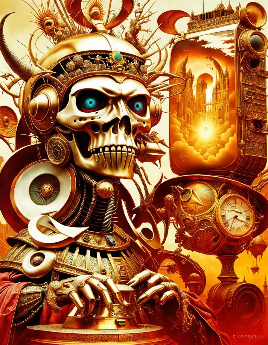 Surreal Digital Painting with Intricate Details
