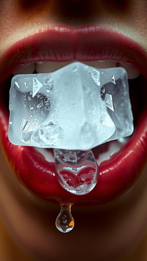 Frozen Kisses in Lips