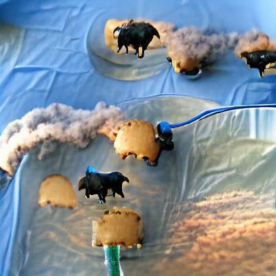 Water Buffalo Hot Air Balloon Cookie Party