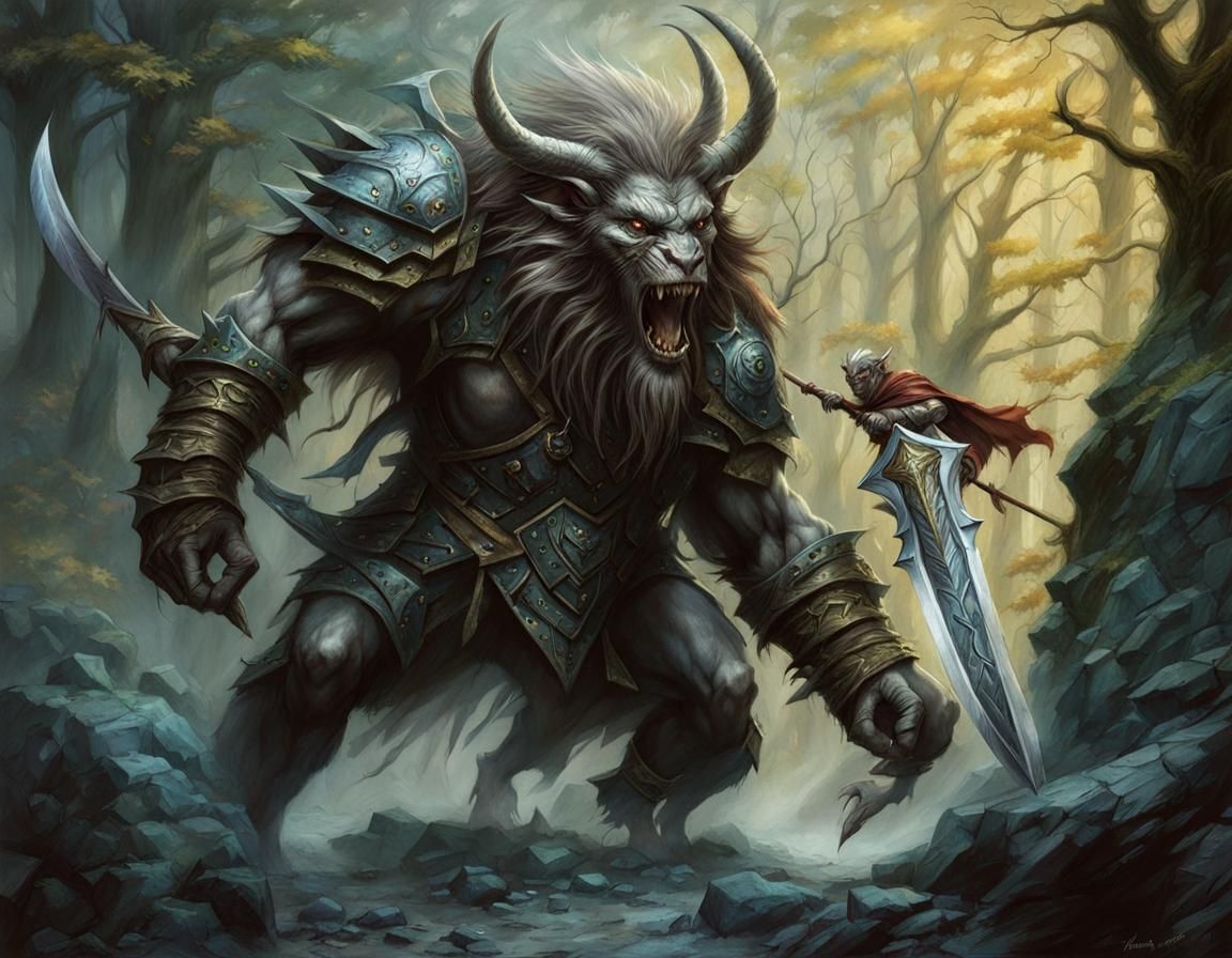 Epic Boss Battle in Dark Fairy Style