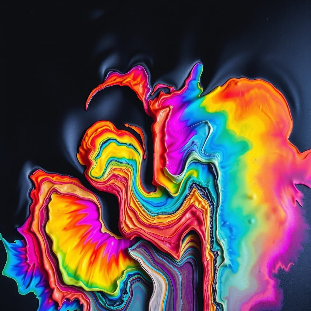 Surreal Prismatique Rainbow Landscapes